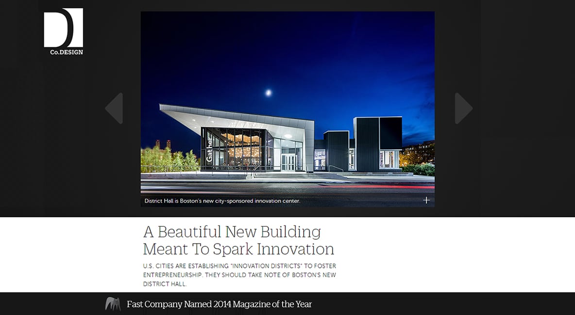 Fast Company Features District Hall