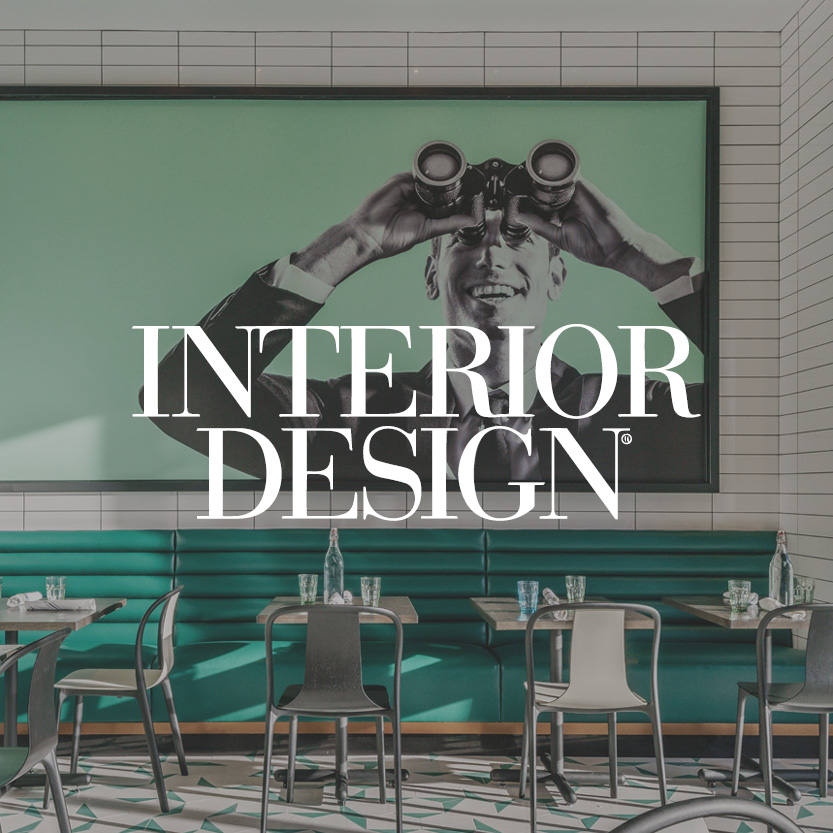Interior Design cover with dining room background