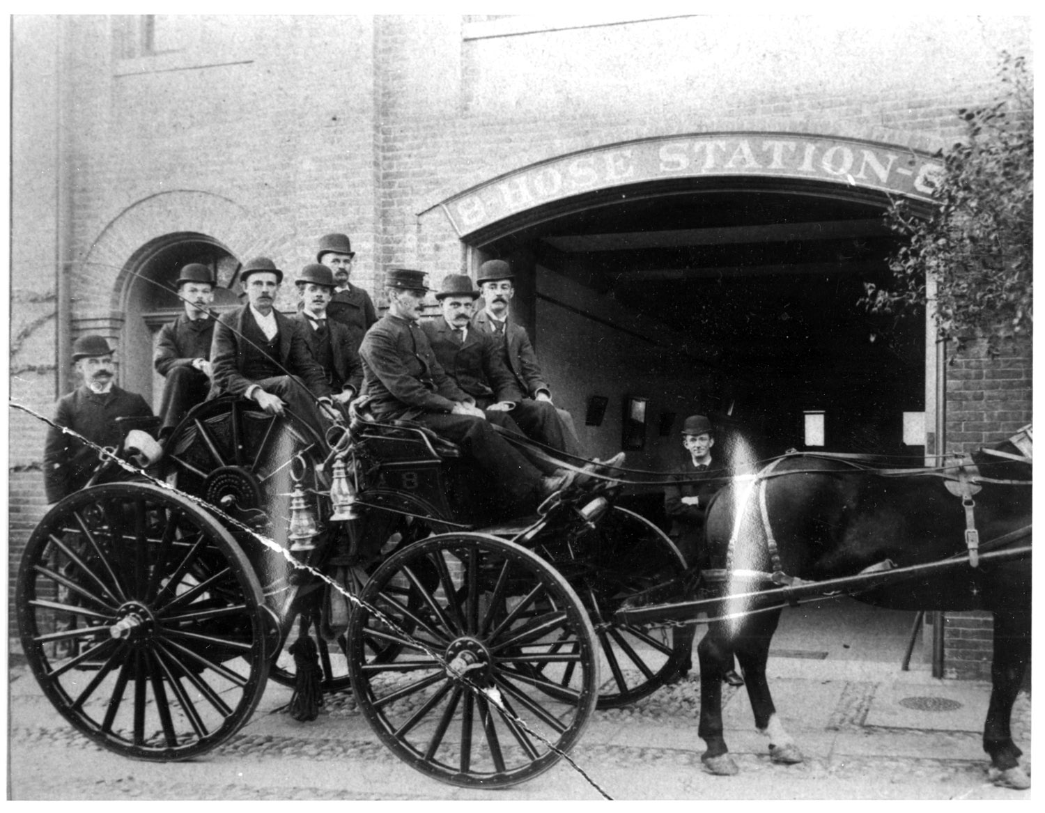 1887 firehouse with original door