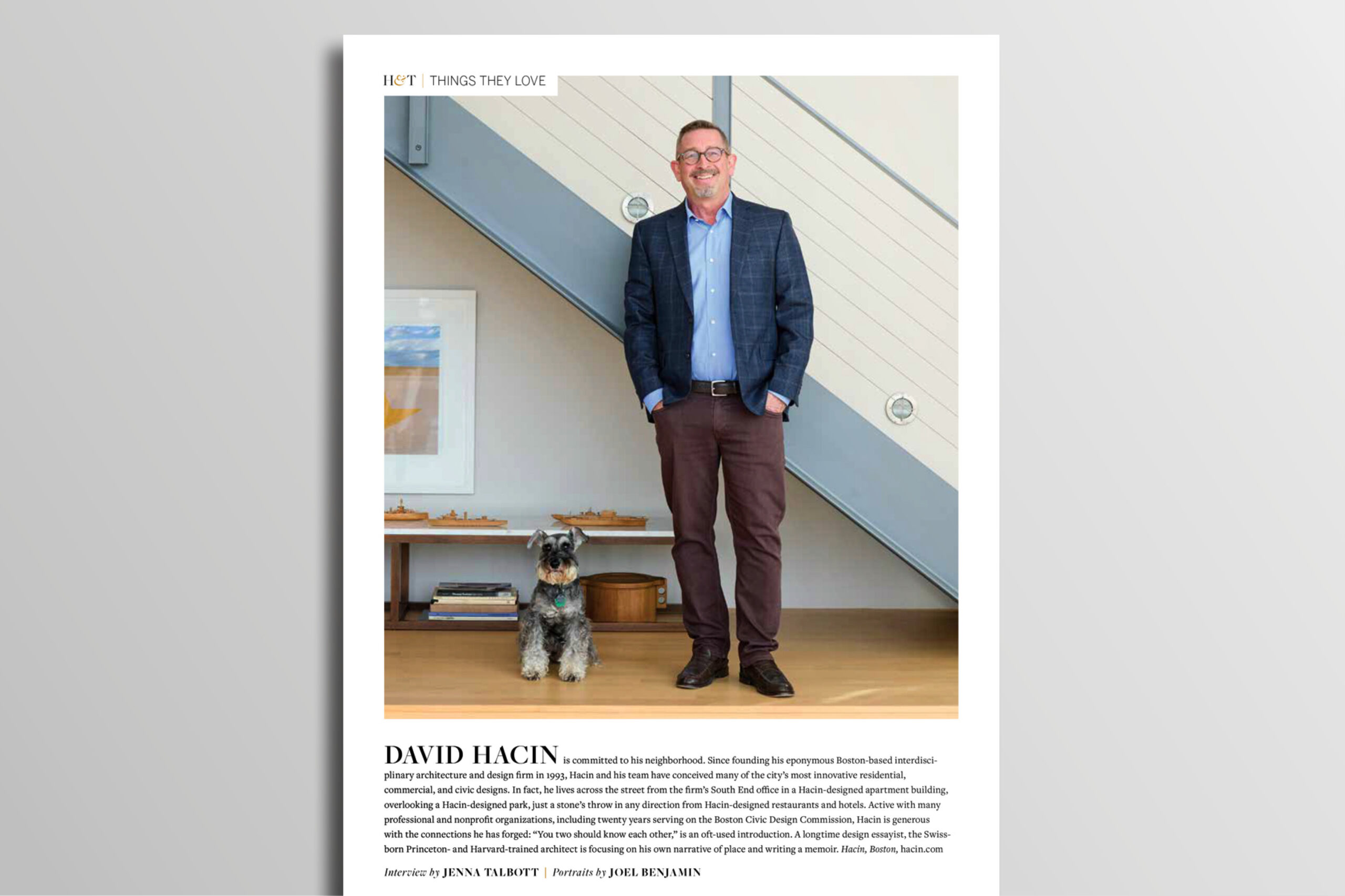 New England Home Magazine Features David Hacin and His Favorite Things