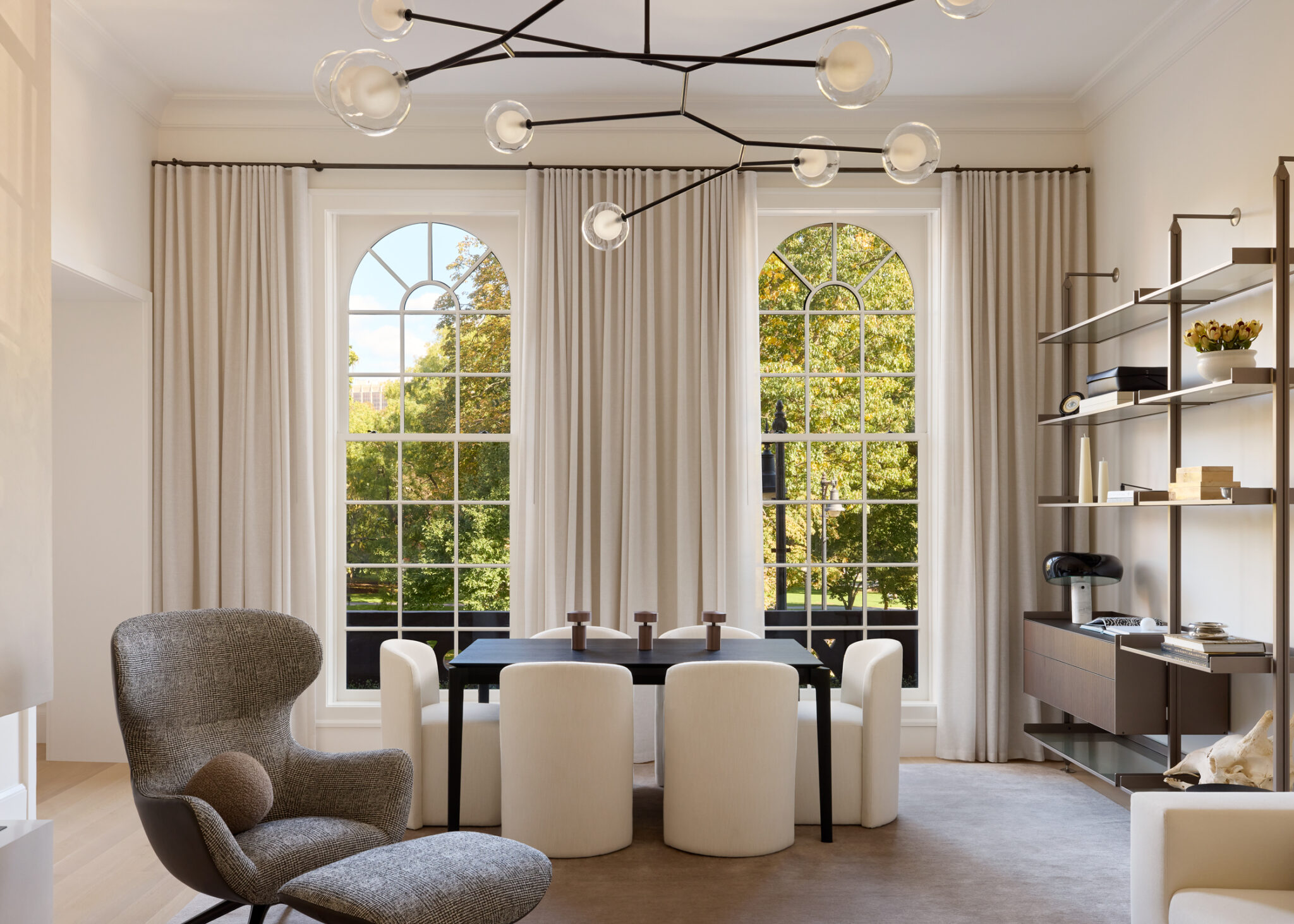 elevated minimalism dining room