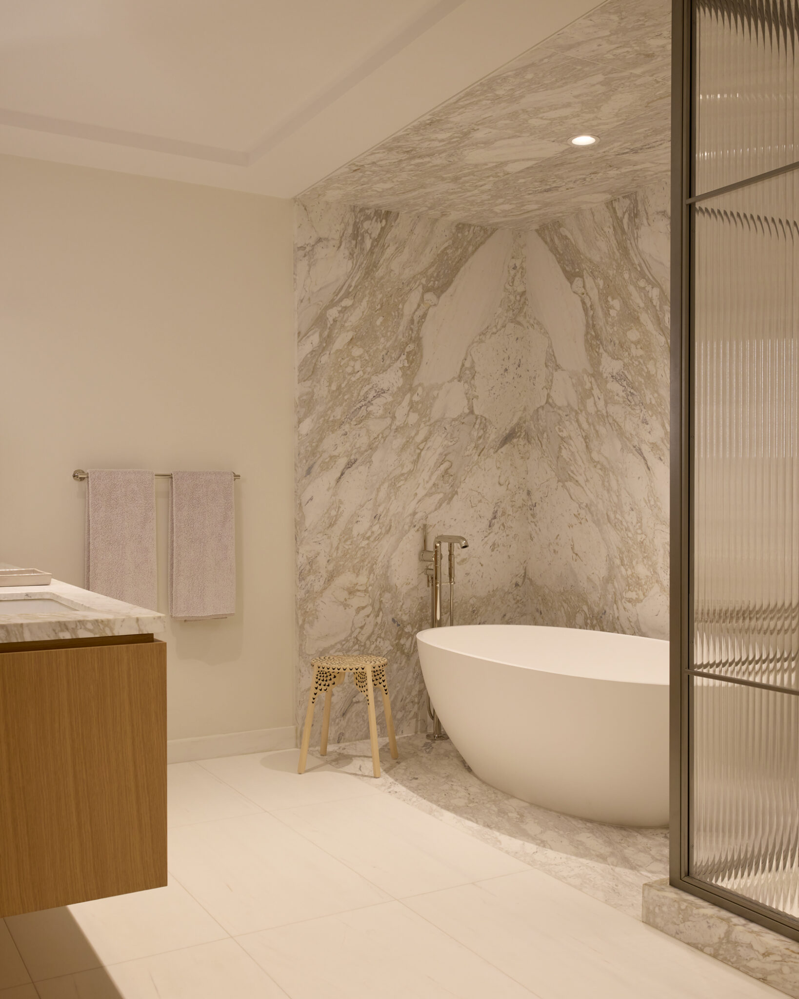 elevated minimalism primary bathroom