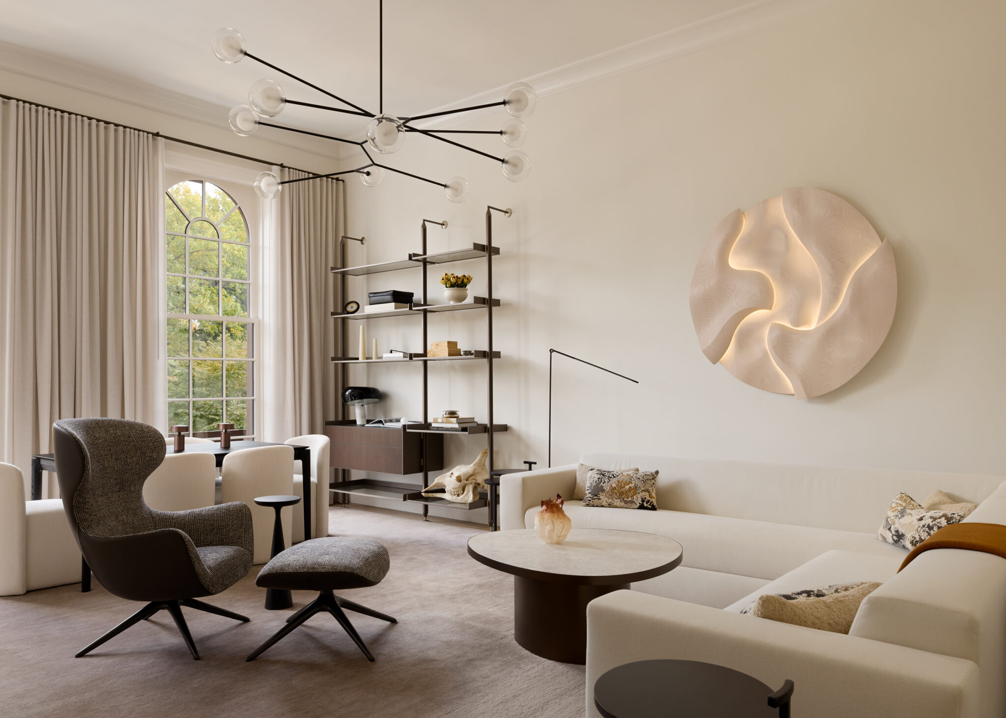 elevated minimalism living room