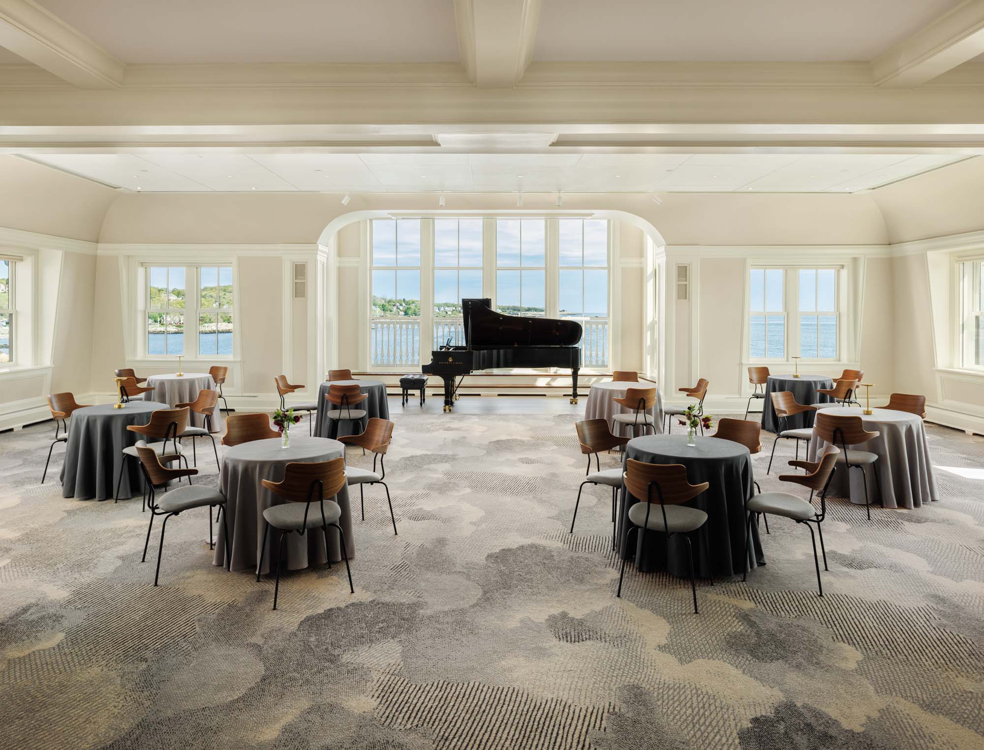 commercial interior design of reception hall